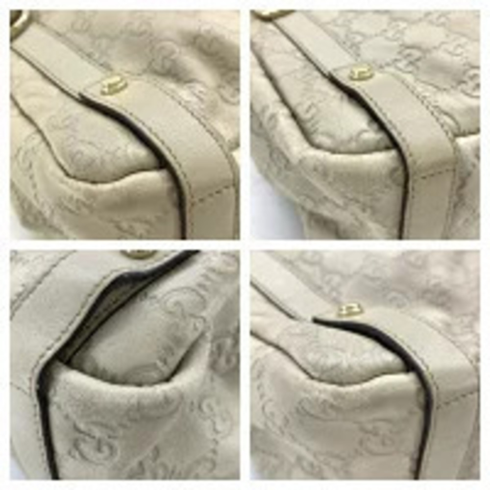 Gucci Abbey Guccissima Beige Leather Hobo Shoulder Tote Bag Handbag - Picture 8 of 8